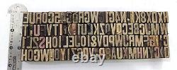 Vintage Letterpress wood/wooden printing type block typography 100pc 17mm#TP-222