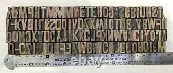 Vintage Letterpress wood/wooden printing type block typography 116 pc17mm #DM30