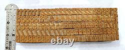 Vintage Letterpress wood/wooden printing type block typography 119pc 13mm#TP-241