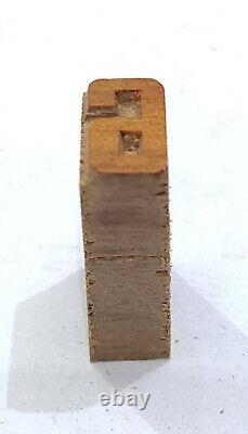Vintage Letterpress wood/wooden printing type block typography 119pc 13mm#TP-241