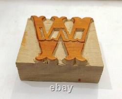Vintage Letterpress wood/wooden printing type blocks typography 102pc 51mm LB119