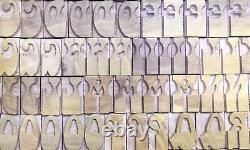 Vintage Letterpress wood/wooden printing type blocks typography 115pc 35mm #LB91