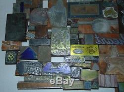 Vintage Lot 150 Letterpress Printing Printers Blocks