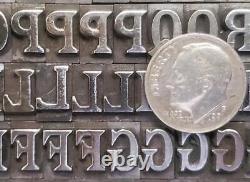 Vintage Metal Letterpress Print Type BB&S 30pt Lining Modern Antique C19 11#