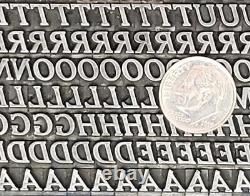 Vintage Metal Letterpress Printing Type 18pt Cheltenham Italic A54 13#