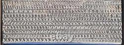 Vintage Metal Letterpress Printing Type 18pt Cheltenham Italic A54 13#