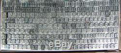 Vintage Metal Letterpress Printing Type 18pt Goudy Text D21 7#
