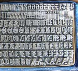 Vintage Metal Letterpress Printing Type 18pt Olde English D41/D45 6#