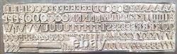 Vintage Metal Letterpress Printing Type 24pt Cheltenham Inline CAPS C76 4#