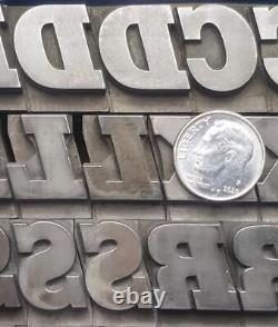Vintage Metal Letterpress Type ATF #599 60pt Stymie Black Italic C02 20#