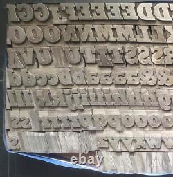 Vintage Metal Letterpress Type ATF #599 60pt Stymie Black Italic C02 20#