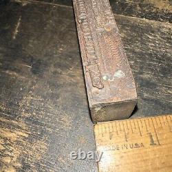 Vintage Printer's Block McGraw-Hill Book Co. Early Block Copper Face! N. Y