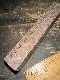 Vintage Printer's Block McGraw-Hill Book Co. Early Block Copper Face! N. Y