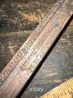 Vintage Printer's Block McGraw-Hill Book Co. Early Block Copper Face! N. Y