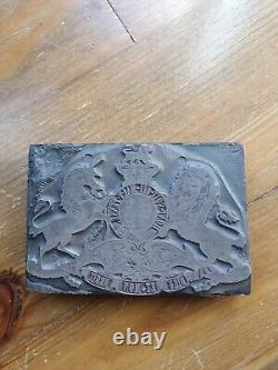 Vintage Printing Letterpress Printers Block Queen Victorias Cipher