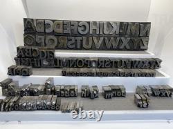 Vintage Printing Press Letters, Numbers, Punctuation, Mixed (146 PCs)