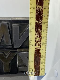 Vintage Printing Press Letters, Numbers, Punctuation, Mixed (146 PCs)
