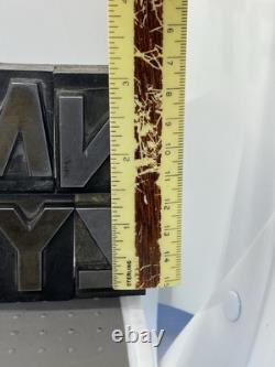 Vintage Printing Press Letters, Numbers, Punctuation, Mixed (146 PCs)