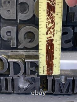Vintage Printing Press Letters, Numbers, Punctuation, Mixed (146 PCs)