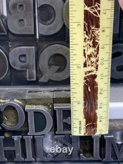 Vintage Printing Press Letters, Numbers, Punctuation, Mixed (146 PCs)