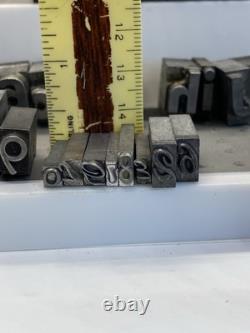 Vintage Printing Press Letters, Numbers, Punctuation, Mixed (146 PCs)