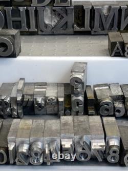 Vintage Printing Press Letters, Numbers, Punctuation, Mixed (146 PCs)