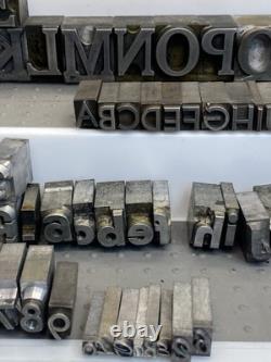 Vintage Printing Press Letters, Numbers, Punctuation, Mixed (146 PCs)