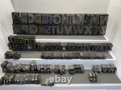 Vintage Printing Press Letters, Numbers, Punctuation, Mixed (146 PCs)
