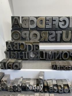 Vintage Printing Press Letters, Numbers, Punctuation, Mixed (146 PCs)