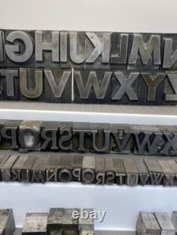 Vintage Printing Press Letters, Numbers, Punctuation, Mixed (146 PCs)