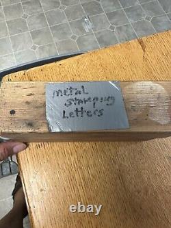 Vintage Steel Metal Alphabet Letter Stamps A-Z & dot by Piedmont Foundary USA