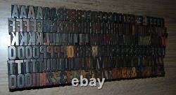 Vintage Wood Letterpress Type 13/16 Tall
