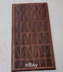 Vtg 1979 Wood Block Ink Stamps Hand Carved Paper Textile Printing New Zealand