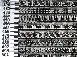 Webb 12 pt. Letterpress Metal type Printers Type