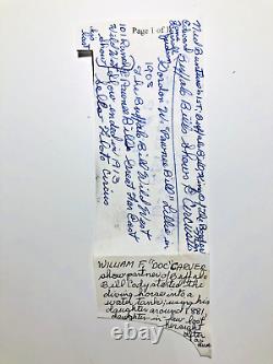 Wild West Show Printers Block Antique Rare Buffalo Bill Doc Carver 1880's