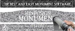 WinPCSIGN Monument software. Create traditional headstones