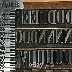 Winchell Condensed 24 pt Letterpress Type Vintage Metal Printing Sorts Font