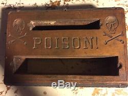 Wood Printing Letterpress Printers Block POISON