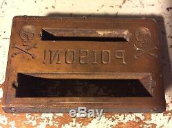 Wood Printing Letterpress Printers Block POISON