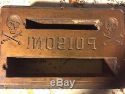 Wood Printing Letterpress Printers Block POISON