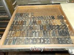 Wood Type 10 Line CONDENSED GOTHIC NICE FONT HAMILTON-TWO RIVERS, WI