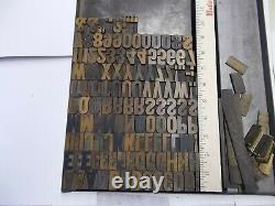 Wood Type 6 Line Gothic Letterpress Printing Type Nice Size Font