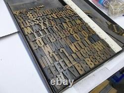 Wood Type 6 Line Gothic Letterpress Printing Type Nice Size Font