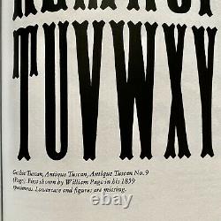 Wood Type Antique Tuscan No. 9 PAGE & Co. 1870s, Full Set UC, 20line 3.35in