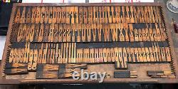 Wood Type French Clarendon 146 Pcs of 4 Inch