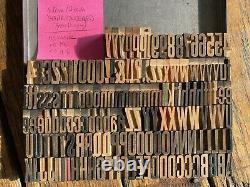 Wood Type GOTHIC CONDENSED letterpress alphabet printing 1 CAPS/lc/num/punct