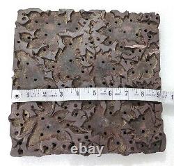 Wooden hand carved Printing Stamp Block for Fabrics Printing #ZEFB-561