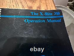 X-Rite 310 Photographic Densitometer withManuals