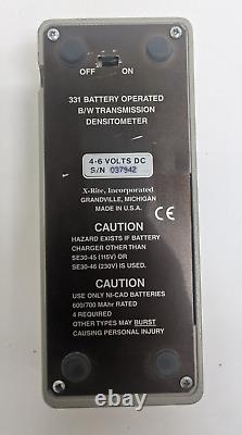 X-Rite 331 Battery Operated B/W Transmisson Densitometer