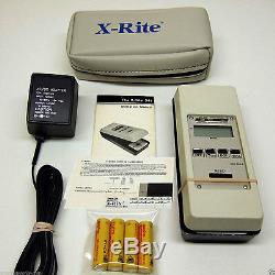 X-Rite 341 Battery Operated B/W Transmission Densitometer Excellent Condition